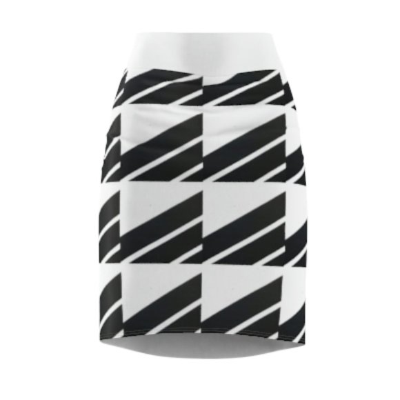 patterned skirt white - Picture 7 of 7